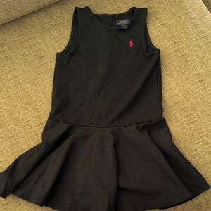 Ralph Lauren Black Sleeveless Dress with Pink Logo